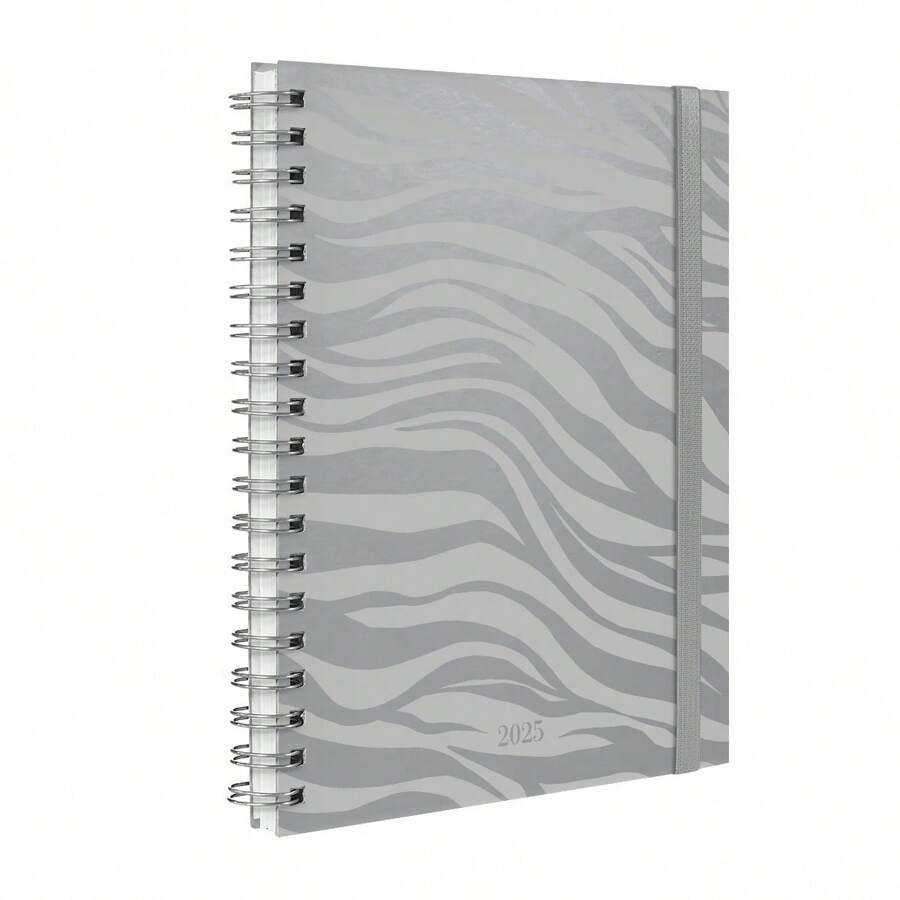 Weekly Planner Agenda Plus 2025 Animal Print Zebra Colors - 銀色 - 查看 1