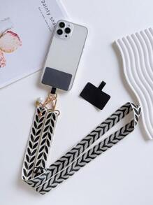 Correa de collar para teléfono ajustable para mujer, funda para teléfono celular colgante para el cuello con cordón para cruzar y colgar en el cuello, correa universal anticaída para teléfono móvil