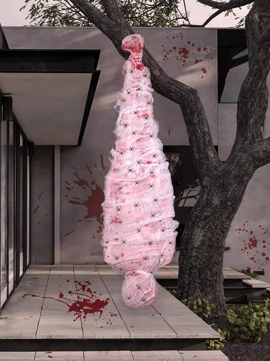 46 pièces Décorations d'extérieur pour Halloween, accessoires de costume, effrayants, pour la fête d'Halloween