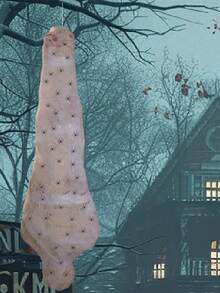 46 pièces Décorations d'extérieur pour Halloween, accessoires de costume, effrayants, pour la fête d'Halloween