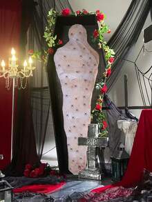 46 pièces Décorations d'extérieur pour Halloween, accessoires de costume, effrayants, pour la fête d'Halloween