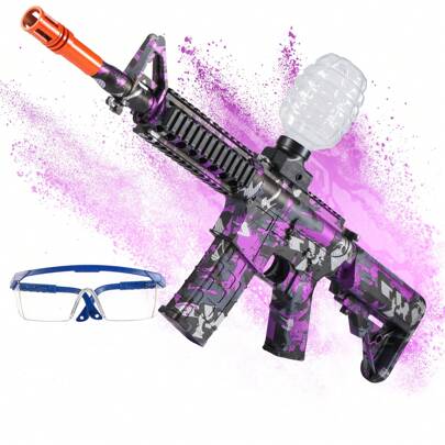 Giocattolo di blaster elettrico a forma di fucile M4A1 per decorazione natalizia, giocattolo di precisione di facile utilizzo, ricaricabile e riutilizzabile, regalo perfetto per giochi all'aperto per compleanni (proiettili esclusi)