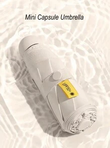 1PC Mini Capsule Umbrella Pocket Umbrella Sunscreen, Rainproof, UV Resistant Folding Travel Umbrella Boy Valentine Heart Valentine