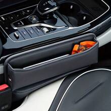 1 buc. Cutie de depozitare pentru umplerea golului scaunului auto, buzunar organizator din piele PU, multifuncțional pentru telefon, monede, portofel, accesorii auto
