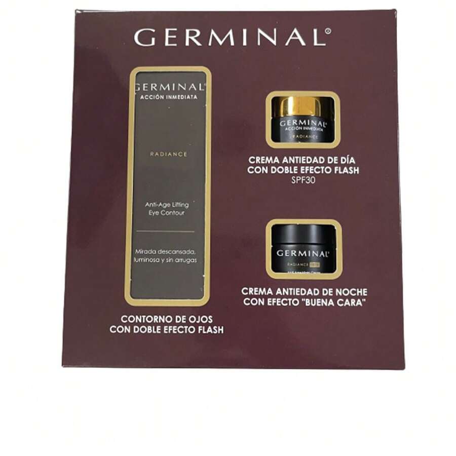 Cosmética Facial Germinal CONTORNO DE OJOS ACCIÓN INMEDIATA RADIANCE LOTE ✅ Entrega en 2 - 6 días hábiles. Belleza & Salud - Cuidado personal - Cuidado de piel - Cuidado de Ojos. Thinkinbeauty, tu tienda favorita de cosmética y maquillaje. - Seleccione contenido neto (Talla) - Ver 1