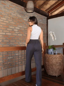 Lanzinha Pants - 黑色 - 查看 2