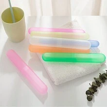 Hộp đựng bàn chải đánh răng di động có chân đế, hộp đựng bàn chải đánh răng bằng nhựa dùng hàng ngày và khi đi du lịch, màu ngẫu nhiên, hộp bảo vệ bàn chải đánh răng thông gió, hộp đựng bàn chải đánh răng du lịch ngoài trời - Nhiều màu - Xem 7