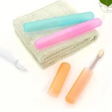 Hộp đựng bàn chải đánh răng di động có chân đế, hộp đựng bàn chải đánh răng bằng nhựa dùng hàng ngày và khi đi du lịch, màu ngẫu nhiên, hộp bảo vệ bàn chải đánh răng thông gió, hộp đựng bàn chải đánh răng du lịch ngoài trời - Nhiều màu - Xem 11