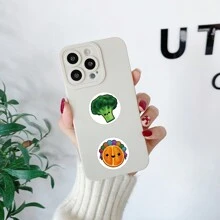 500 张水果贴纸，可爱卡通美学贴纸，自粘密封贴纸，适用于剪贴簿、卡片、信封、DIY 工艺品、水瓶、规划师、礼品、派对用品（1 英寸标签/10 种设计） - 米色 - 查看 4