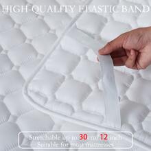 1pc Quilted Waterproof Mattress Pad, Modern Solid Color Style Mattress Protector, Soft And Comfortable Mattress Cover, Suitable For Schools, Bedrooms, Apartments, Hotels (Without Pillowcase And Pillow Core)