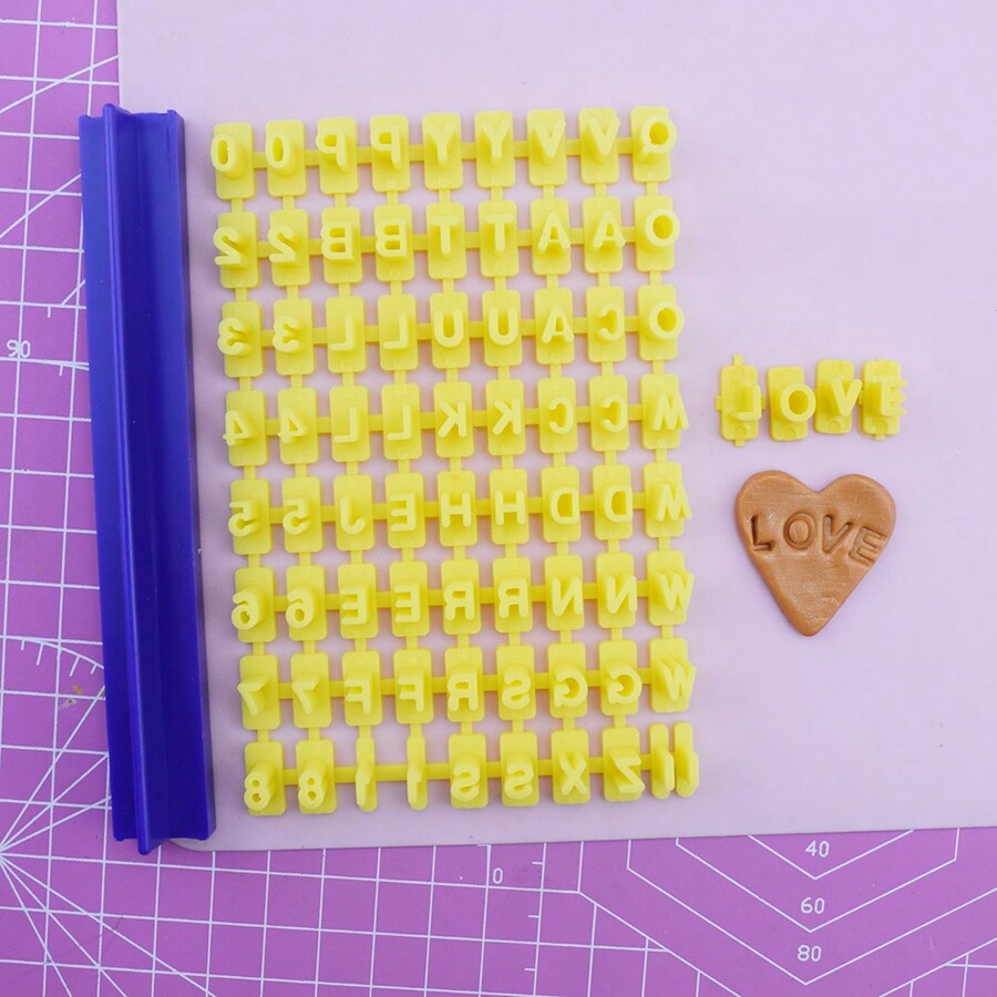 4 Size Number Alphabet Stamp Micro Mini Letter Stamp For Polymer Clay