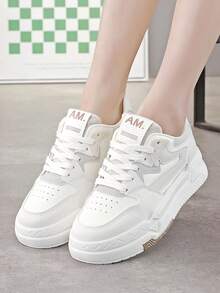 Gump Style Women Running Shoes, New Spring Arrivals, Casual White Sneakers, Versatile Platform Shoes, Thick Sole - Mihei - View 2