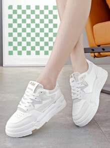 Gump Style Women Running Shoes, New Spring Arrivals, Casual White Sneakers, Versatile Platform Shoes, Thick Sole - Mihei - View 4
