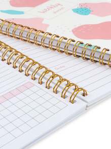BUBU 1pc Weekly Planner Back To School Supplies - Pink - View 5