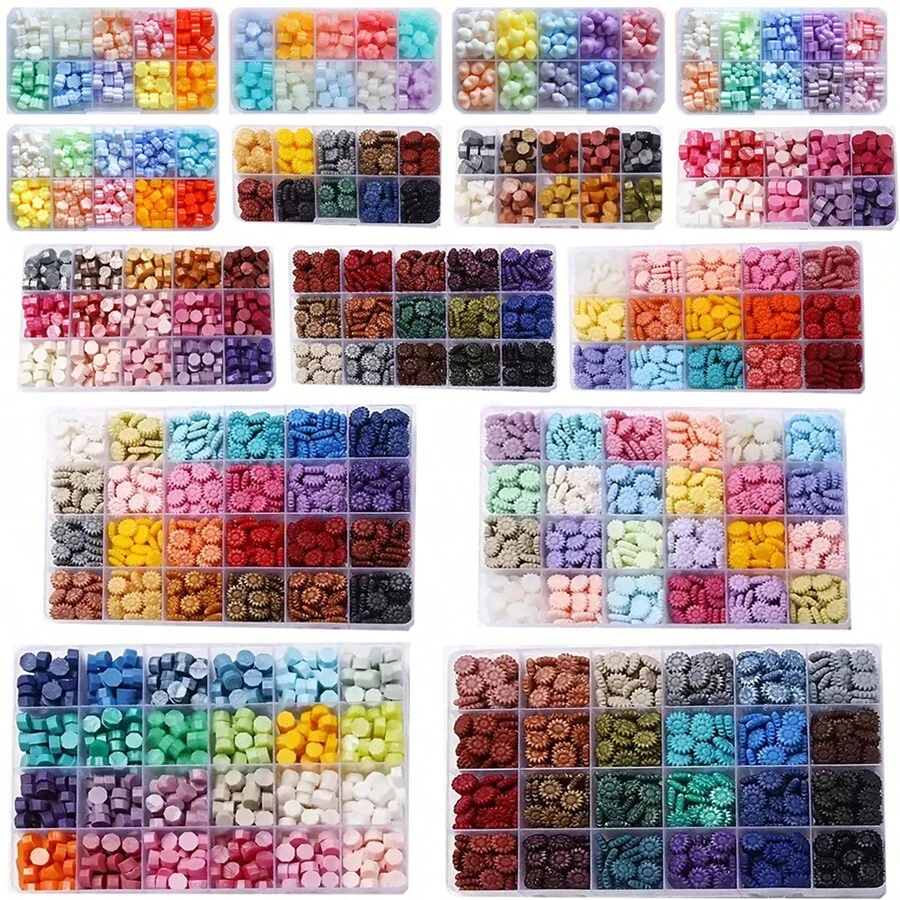 CYFUN DESIGN Hạt sáp nhiều màu dùng để đóng dấu sáp cho trường học, trường học, đồ dùng học tập