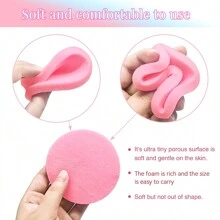 Compressed Facial Sponges In 6 Vibrant Colors - Professional Esthetician's Choice For Makeup Removal And Skin Exfoliation, Round Cleansing Sponges For Women, Ideal For Daily Washing