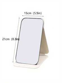 1入摺疊矩形化妝鏡- 緊湊桌上站立設計，適用於旅行、梳妝、室內裝飾、宿舍和美容禮品- 簡單化妝的完美利器（包裝和運送隨機） - 彩色 - 查看 13