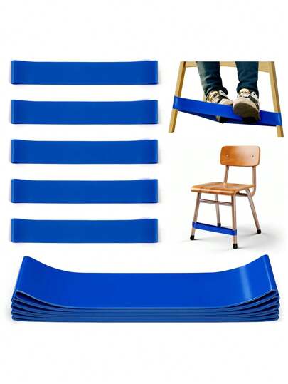 8 件 Fidgety Feet 椅子绑带，教室椅子松紧带，适合圣诞节