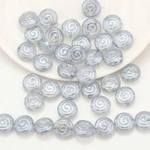 30 Peças Contas Espaçadoras de Cristal de Vidro Coloridas Eletrodepositadas no formato de Pirulito Candy de 12mm e Golfinho de 11*16mm, Material de Artesanato de Joias DIY para Colar, Pulseira, Brinco, Presentes de Feriados e Aniversário