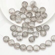 30 Peças Contas Espaçadoras de Cristal de Vidro Coloridas Eletrodepositadas no formato de Pirulito Candy de 12mm e Golfinho de 11*16mm, Material de Artesanato de Joias DIY para Colar, Pulseira, Brinco, Presentes de Feriados e Aniversário