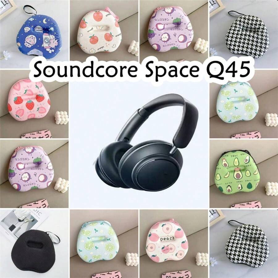 Estuche para auriculares Soundcore Space Q45, bolsa de almacenamiento de auriculares linda, caja de carcasa de orejeras de EVA - Multicolor - Ver 1
