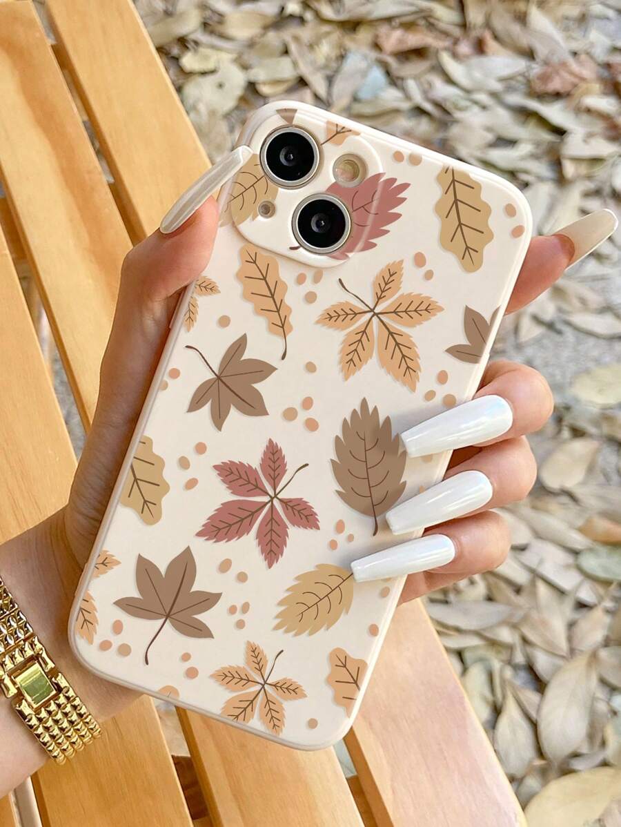 1ชิ้น เคสโทรศัพท์นิ่มลายใบเมเปิลวินเทจสำหรับฤดูใบไม้ร่วง, เคสป้องกันโทรศัพท์แบบครอบคลุมเต็มรูปแบบกันลื่น เข้ากันได้กับ iPhone 11/12/13/14/15 Pro Max กันน้ำ กันกระแทก กันตก กันรอยขีดข่วน - มัลติคัลเลอร์ - ดู 1