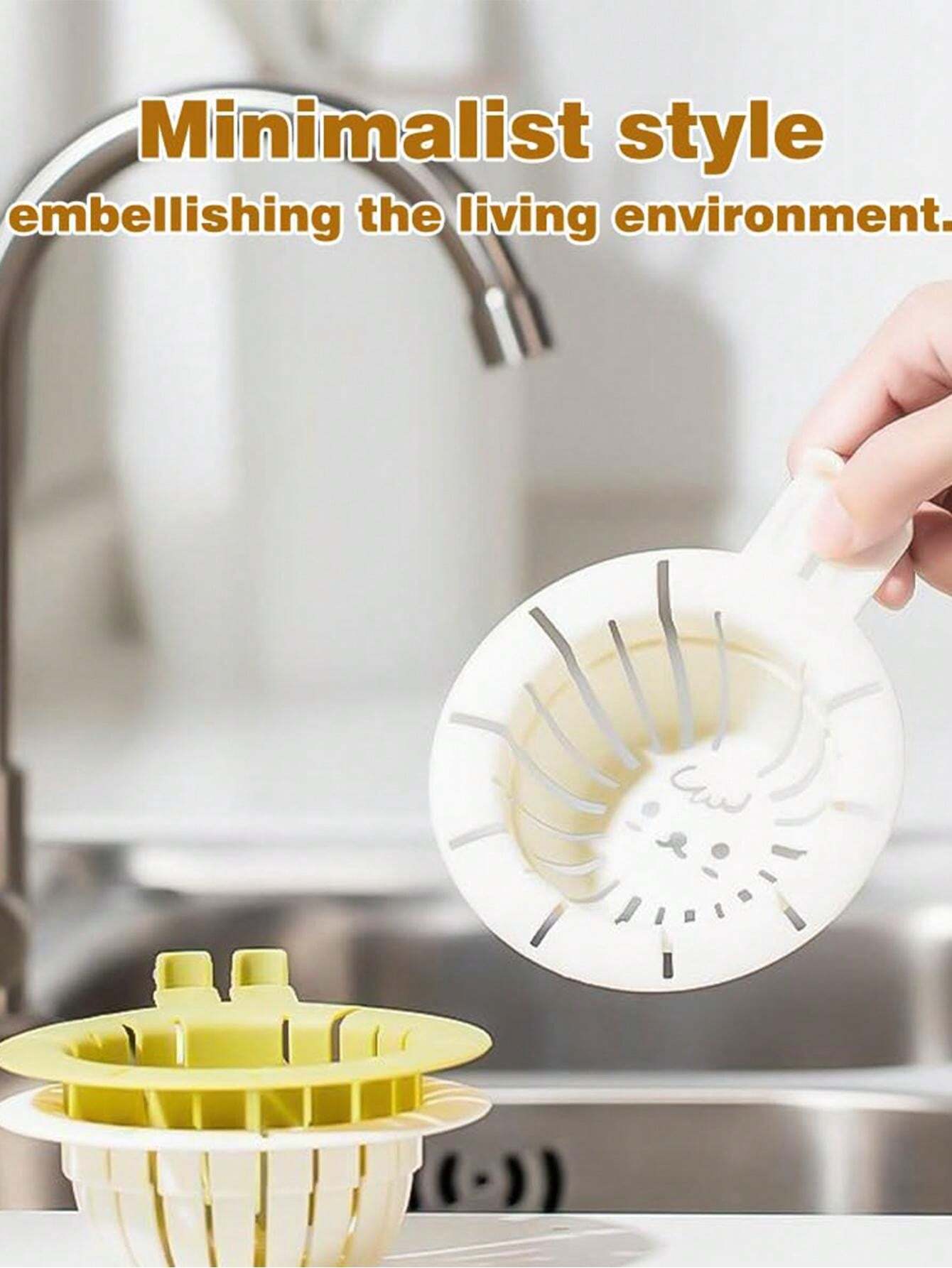5PCS Cute Bunny Kitchen Sink Strainer Wet & Dry Dishwasher Strainer