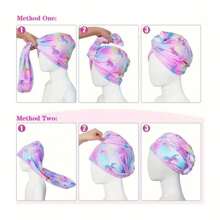 1pc Children Geometric Printed Quick Drying Microfiber Hair Wrap, Soft Absorbent Bath Towel Hat, Suitable For Long & Short Hair, Perfect Gift For Girls