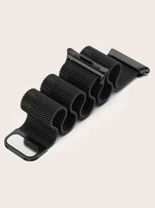 حزام حلقة ميلانية معدنية متوافق مع ساعة شاومي 4 النسائية/الرجالية قطعة واحدة قابل للتعديل من شبكة فولاذية مغناطيسية قابلة للتنفس