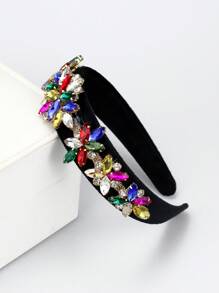 1 件装 女士彩色黑色奢华水钻头带 水晶花发带 适合舞会发饰 - 彩色 - 查看 10