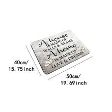 1 件装洗衣机烘干机罩垫，复古木纹心形印花，吸水顶盖，速干冰箱防尘罩，现代洗衣房和厨房电器洗衣机烘干机防尘罩