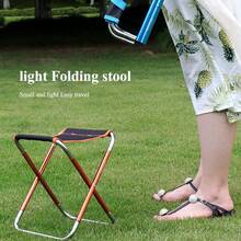 Lightweight Folding Camping Chair, Outdoor Folding Stool Supports 309lb Portable Mini Lightweight Folding Chair For Camping Hiking Backpacking - Màu xanh lam - Xem 6