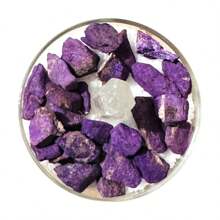 Crystal Point Purpurite Purification Bowl And Coarse Salt 7cm - Bụi tím - Xem 3