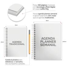 Weekly Planner Agenda Plus 2025 Animal Print Zebra Colors - 粉紅色的 - 查看 3
