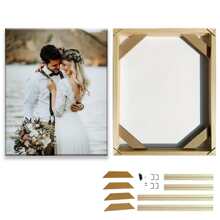 1Set Personalized Custom Canvas Prints With Diy Frame Canvas Poster Print Wall Art Pictures Family Photos Perfect For Living Room Bedroom Home Decor Ornamental Exquisite, Modern, Contracted Custom, Personalized, Unique Ideal Gifts For Him Her, Boyfriend, Girlfriend, Dad, Mom, Family, Friends For Anniversaries, For Valentine's Day, For Mother's Day, For Birthdays, For Children's Day, For Father's Day, For Graduation, For Weddings, For Housewarming Dining Room, Living Room, Valentine Day Decor - Multicolor - View 26
