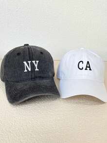 Men's City Embroidered Baseball Cap - Adjustable Sun Hat For Summer & Fall