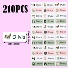 Nhãn dán nhãn cá nhân - Nhãn dán tên tùy chỉnh cho bình nước, cốc và văn phòng phẩm trẻ em - Quà tặng trang trí gia đình tiệc mừng em bé không thấm nước Quà tặng đêm đông Ý tưởng quà tặng mùa đông cho bé trai bé gái Ngày lễ tình nhân - Nhiều màu - Xem 8