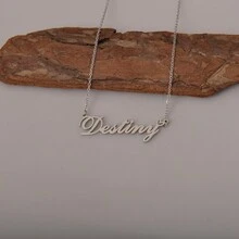 AOLOSHOW 1 pieza de collar personalizado con nombre para su mejor amigo cercano como regalo de Navidad para papá, Daisy, Dakota, Dana, Dani, Daniel, Daniela, Daniella, Danielle, Darius, David, Debbie, Deborah, Delaney, Delilah, Denise, Desiree, Destiny, Devin, Diana, Diane, Dominic, Dustin, Dylan - longitud de la cadena 16"+2" - Ver 5