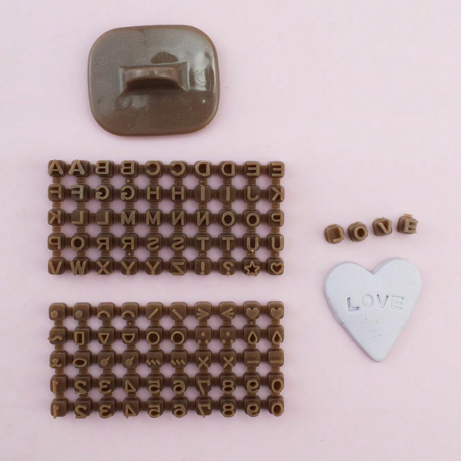 4 Size Number Alphabet Stamp Micro Mini Letter Stamp For Polymer Clay