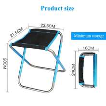 Lightweight Folding Camping Chair, Outdoor Folding Stool Supports 309lb Portable Mini Lightweight Folding Chair For Camping Hiking Backpacking - 橘色 - 查看 7