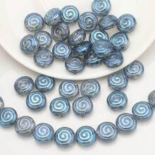 30 Peças Contas Espaçadoras de Cristal de Vidro Coloridas Eletrodepositadas no formato de Pirulito Candy de 12mm e Golfinho de 11*16mm, Material de Artesanato de Joias DIY para Colar, Pulseira, Brinco, Presentes de Feriados e Aniversário
