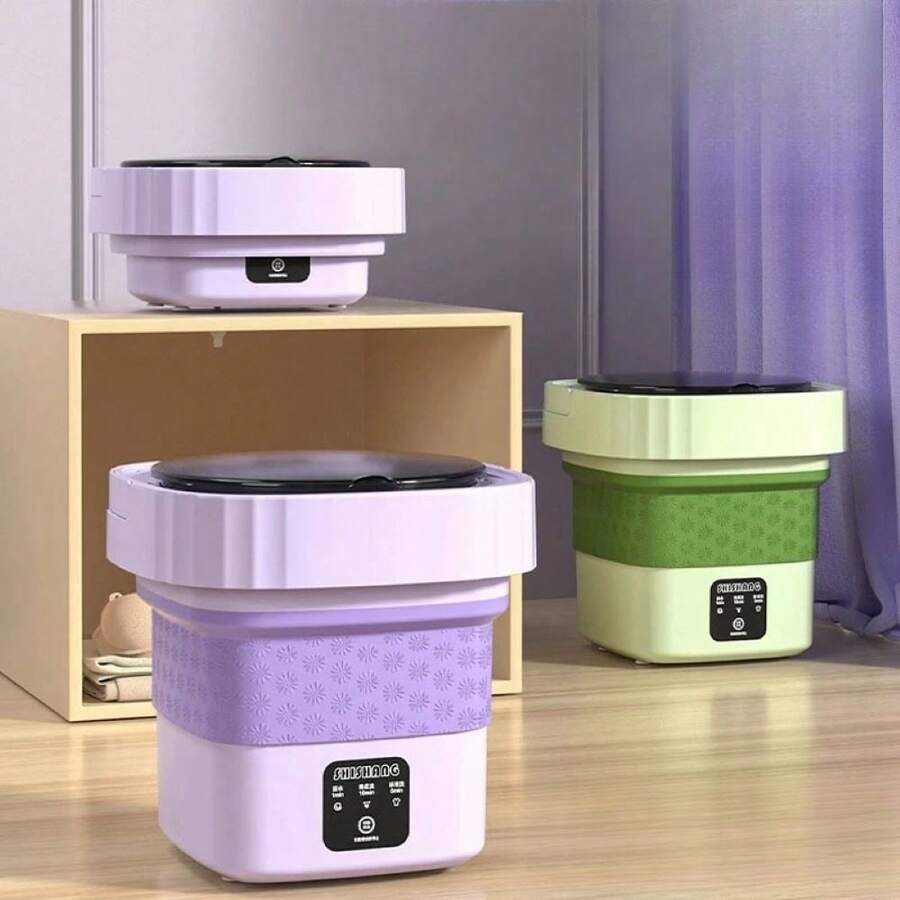 6L Portable Washing Machine, Large Capacity With Spin Dryer, Bucket For Clothes, Travel, Home Underwear - 查看 1