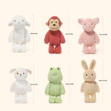 1 件巴迪兔子娃娃猪青蛙狗绵羊猴子毛绒公仔生日礼物情人节礼物圣诞礼物新年礼物毛绒玩具、可爱毛绒玩具、博美犬、绵羊、猴子、圣诞节 - 彩色 - 查看 2