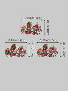 Artistic Letter Rose Thermal Press DIY Stickers Decoration, Heat Transfer Vinyl Stickers For Clothing T-Shirt Hoodies Pillowcase Design,  Heat Press Iron-On Decal Stickers For Jacket, Jeans, Faith, Strength, Heat Transfer, Shirt Printing - Multicolor - View 6