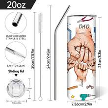 1 miếng 20 Oz Tên tùy chỉnh Cốc thủy tinh bằng thép không gỉ Được cá nhân hóa Tên thành viên gia đình DIY Cốc cà phê, Số lượng thành viên trong gia đình (1-6) Cốc nước Bình nước công cụ in hình cá nhân, Món quà lý tưởng được cá nhân hóa cho bố, Món quà độc đáo cho bố, Tặng Món quà hoàn hảo cho Ngày của Cha, Món quà được cá nhân hóa cho món quà Giáng sinh Halloween của cô ấy - 5 đứa trẻ - Xem 3