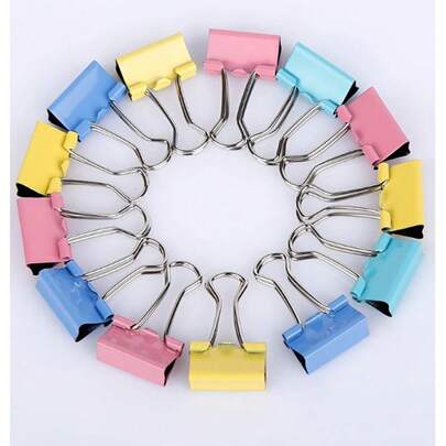 Grampo Prendedor / Clips de Papel Tipo Prendedor Cores Variadas 15mm
