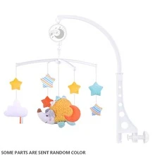 1pc Baby Bed Bell, Musical Rainbow Crib Mobile Plush Doll, Infant Soothing Doll, Baby Doll, Birthday Gift - Multicolor - View 7