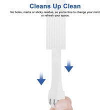 Reusable Hook-And-Loop Sticky Double-Sided Tape, Damage-Free Nail-Free Wall Protector For Frames - Multicolor - View 9