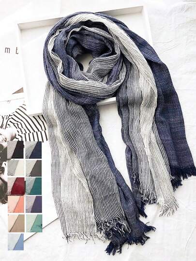 1 st ny enfärgad fiskbensmönstrad halsduk för höst/vinter, varm stickad lång herrhalsduk med tofs, koreansk stil pojkvänpresent jobb herraccessoarer herrhalsdukar