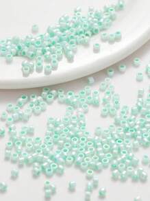 1 袋，含 10 克或约 1000 颗 2 毫米不透明彩虹玻璃珠，DIY 珠宝制作用品 - 彩色 - 查看 11